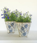 Load image into Gallery viewer, Old Dutch Flower Pot - Blue