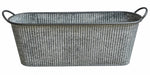 Load image into Gallery viewer, Tall Oblong Zinc Planter

