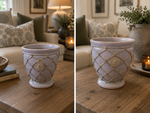 Load image into Gallery viewer, Rustic Wire-Mesh Ceramic Pot
