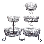 Load image into Gallery viewer, Wire 2 - Tier Planter Antique Rust
