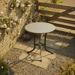 Load image into Gallery viewer, Round Side Table Antique Rust/Zinc Top
