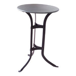 Load image into Gallery viewer, Round Side Table Antique Rust/Zinc Top
