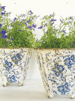 Load image into Gallery viewer, Old Dutch Flower Pot - Blue
