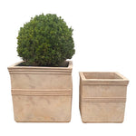 Load image into Gallery viewer, Broxted Square Frostproof Terracotta Planter - Large
