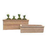 Load image into Gallery viewer, Small Walden Rectangular Frostproof Terracotta Planter set of 2
