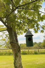 Load image into Gallery viewer, Zinc Vintage Birdhouse Dark Green

