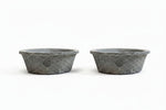 Load image into Gallery viewer, Kew Rustic Terracotta Antique Grey Twin Bowl Set
