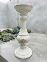 Load image into Gallery viewer, Kew Pillar Candlesticks - Ivory
