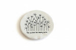 Load image into Gallery viewer, Porcelain Coaster - Mix and Match Botanical Design with Quote
