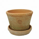 Load image into Gallery viewer, Kew Terracotta Pot Antique Red with Saucer
