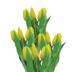 Load image into Gallery viewer, Faux Tulip Yellow - 2 bunches

