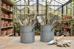 Load image into Gallery viewer, Zinc Tall Pot with Handles - Set of 2

