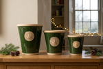 Load image into Gallery viewer, Green Kew Long Tom planters in a subtle Christmas setting
