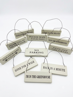 Load image into Gallery viewer, Rustic Hanging Wood Sign for Home &amp; Garden
