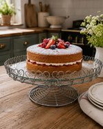 Load image into Gallery viewer, Vintage Wire Heart Cake Stand
