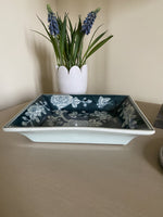Load image into Gallery viewer, Indigo Fleurs Trinket Tray
