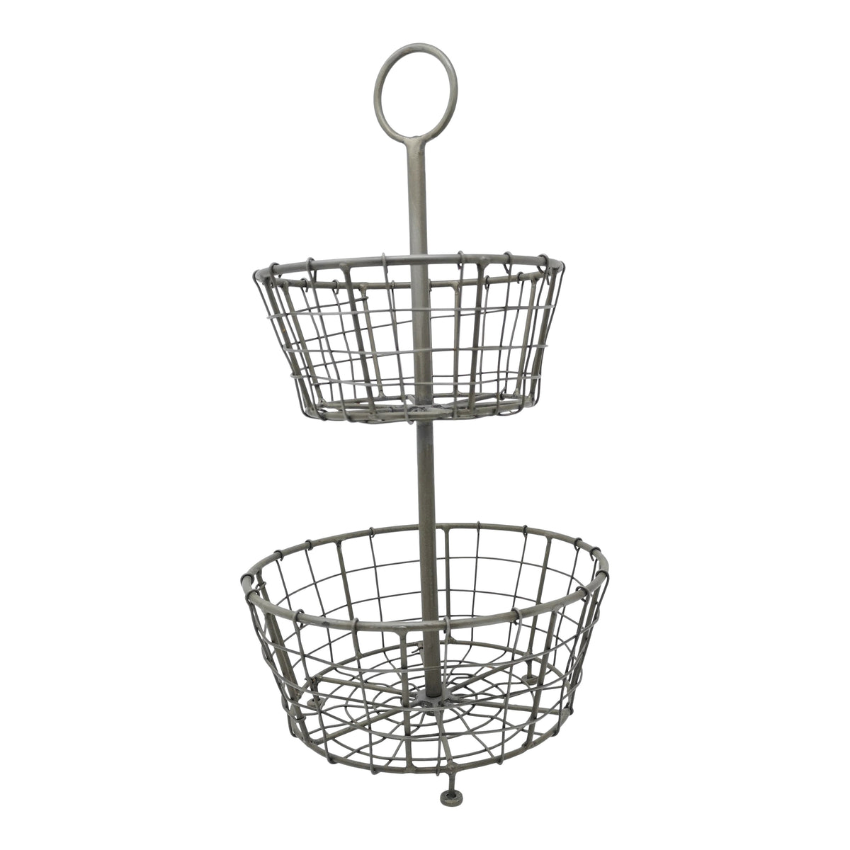 Vigo Two Tier Wire Basket – Terrace & Garden