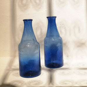 Tall Vase Cobalt Blue  - set of 2