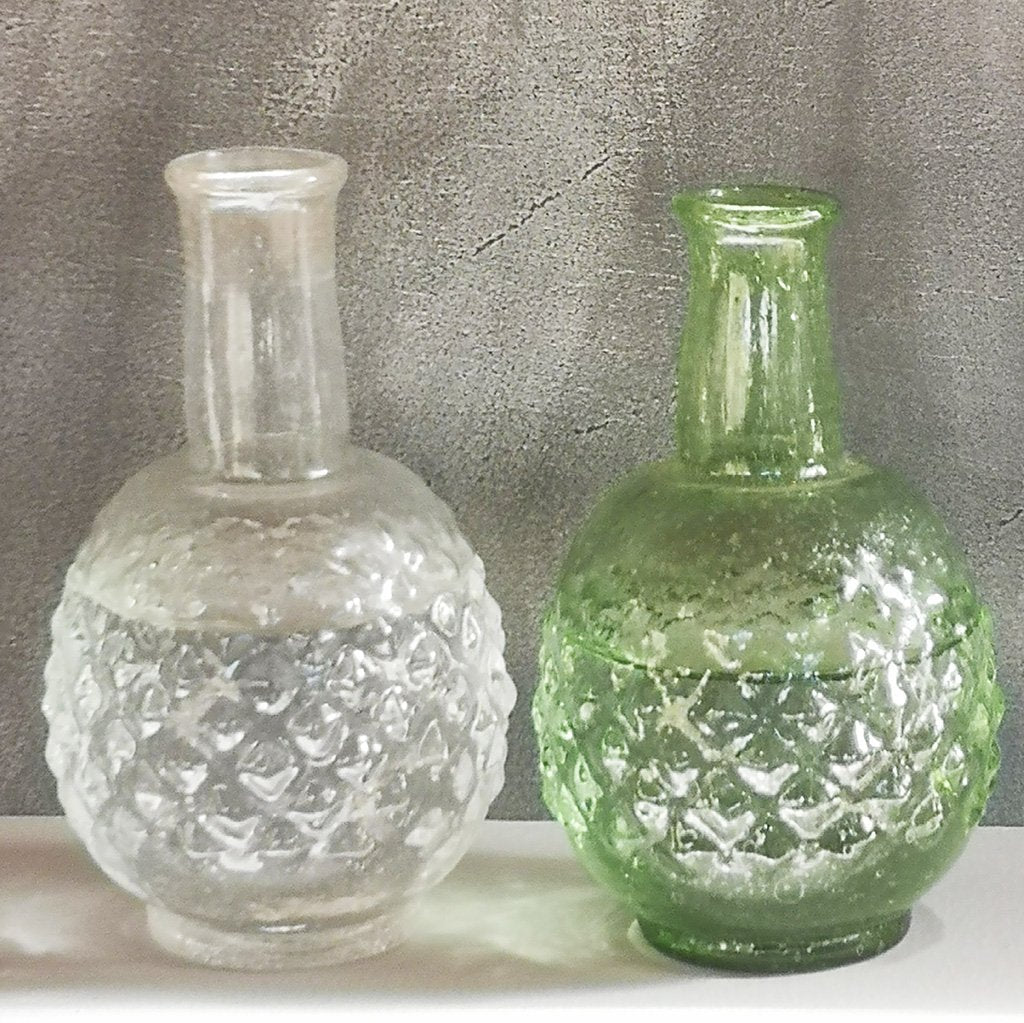Dots Bud Vase Clear - set of 2