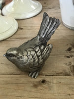 Load image into Gallery viewer, Pewter Finish Sitting Bird
