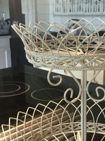 Load image into Gallery viewer, Two Tier Wire Basket - Cream
