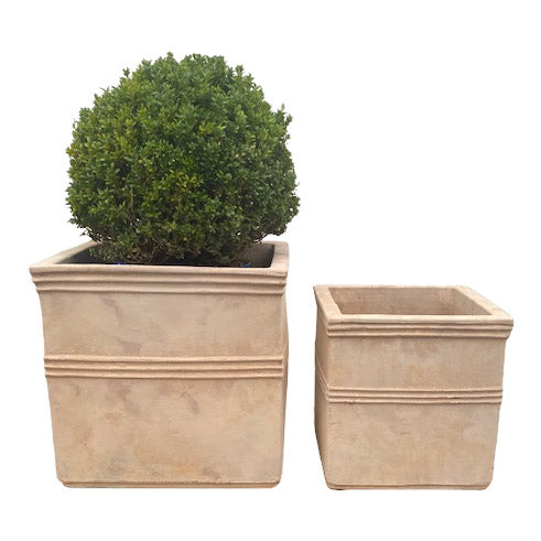 Broxted Square Frostproof Terracotta Planter - Small