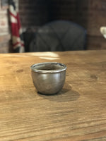 Load image into Gallery viewer, Glass Round Pot in Antique Silver finish - large
