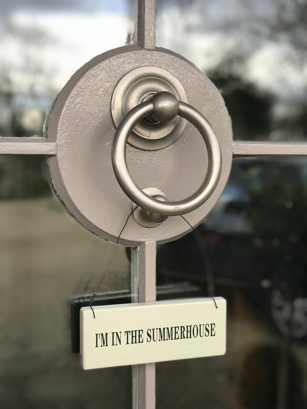 I'm in the Summerhouse Door Sign