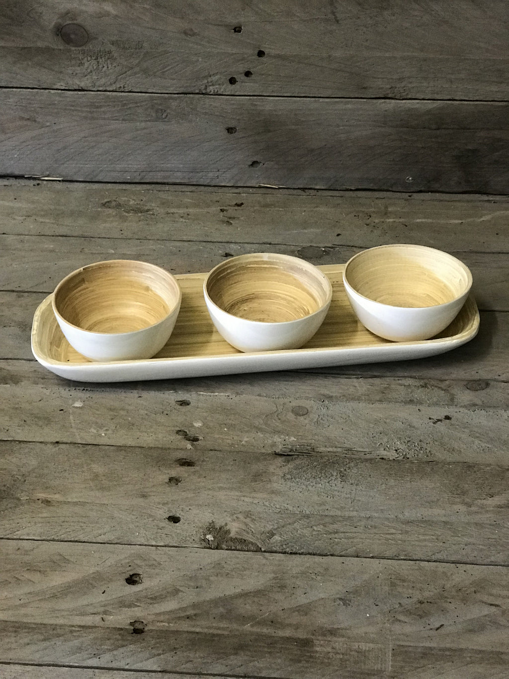 Bamboo Dipping Bowls - white