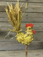 Load image into Gallery viewer, Pack of 4 Chicks, 1 Egg &amp; 1 Rooster on Sticks
